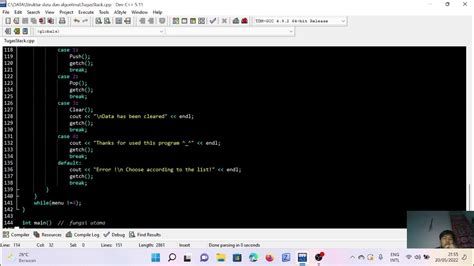 Toradh íomhá ar Penjelasan Stack.java
