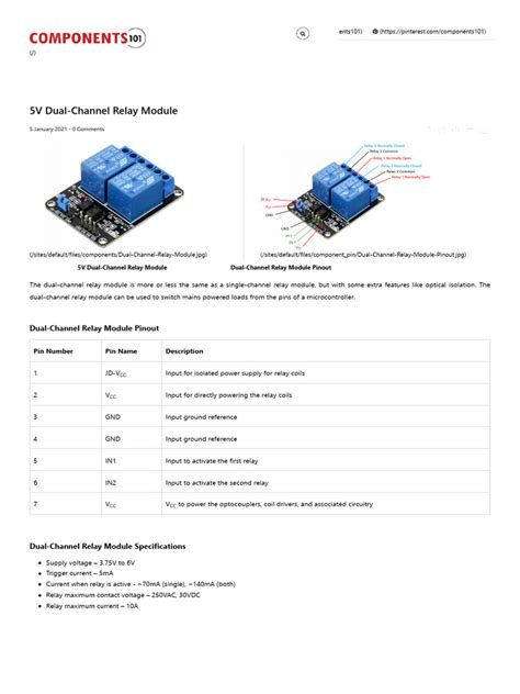 2 Channel Relay Module Common Pin に対する画像結果