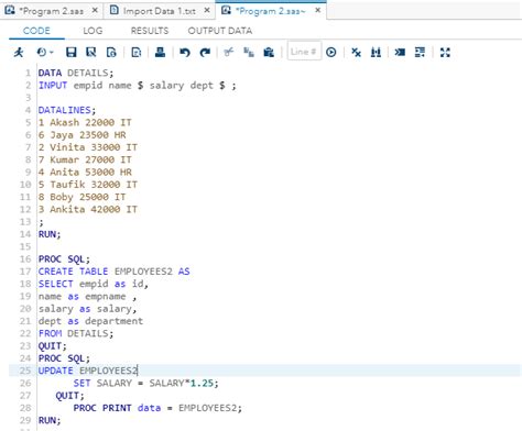 Image result for SAS Coding SQL