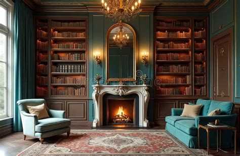Image result for Library Interior Design Classic