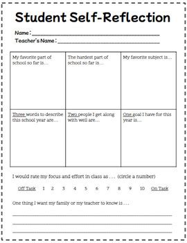 Student Standard Reflection Sheet に対する画像結果