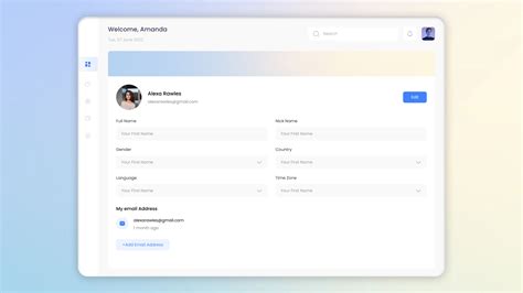 Image result for UI Profile Example
