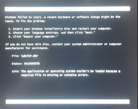 Image result for Windows Boot Manager Fail