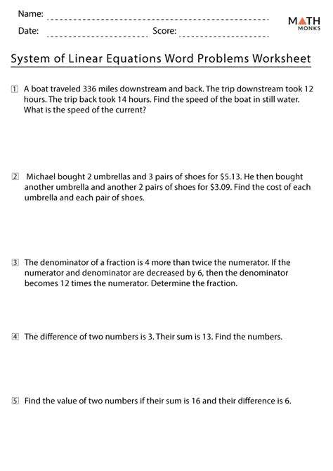 Linear Equation Word Problem Examples に対する画像結果
