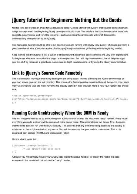 Image result for jQuery Tutorial