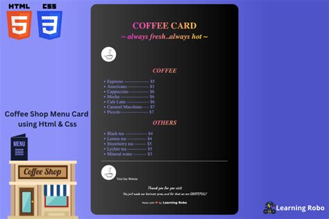 Image result for HTML Menu Examples