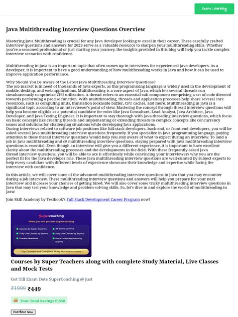 Image result for Multithreading Interview Questions