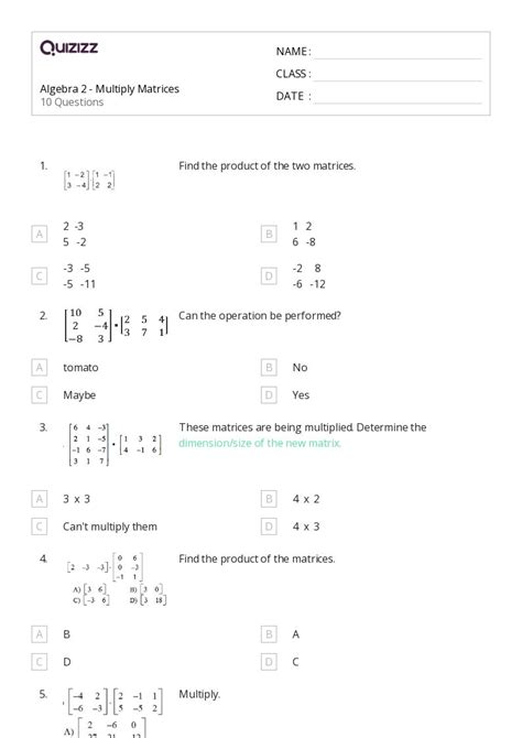 Afbeeldingsresultaten voor Algebra 2 Worksheets Printable