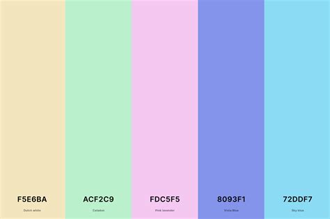 Afbeeldingsresultaten voor Pastel Color Code Chart