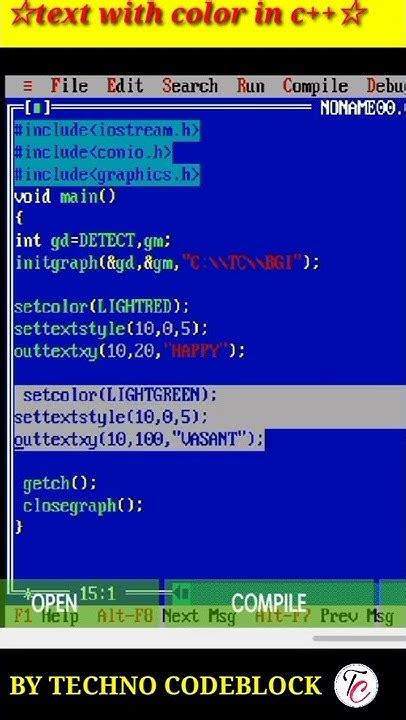 Image result for C Code Text Color