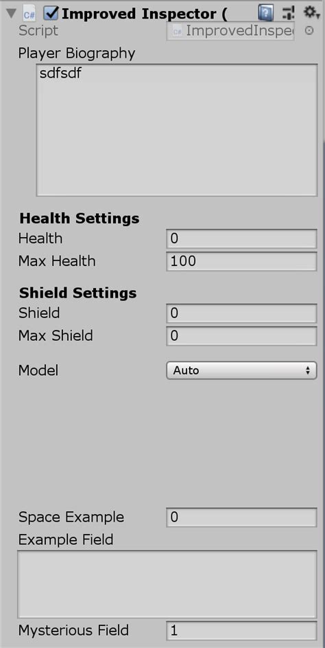 Image result for Unity Inspector Script MonoBehaviour