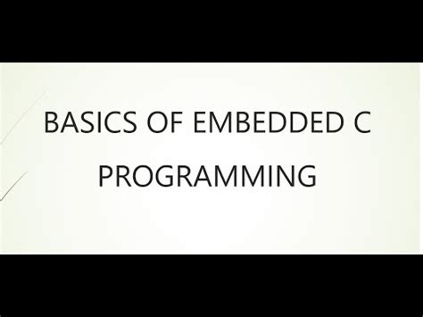 Embedded C Programming Tutorial に対する画像結果