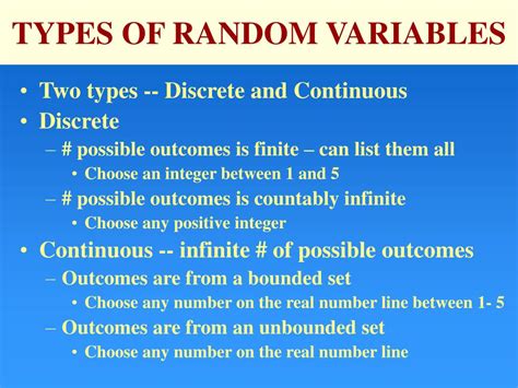 Image result for Types of Random Variables