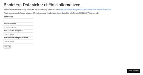 Bootstrap Date に対する画像結果