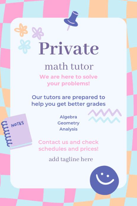 Image result for Math Tutor Poster Template