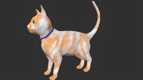 Toradh íomhá ar Low Poly Cat Model
