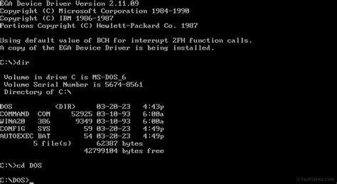 Image result for MS-DOS Controls
