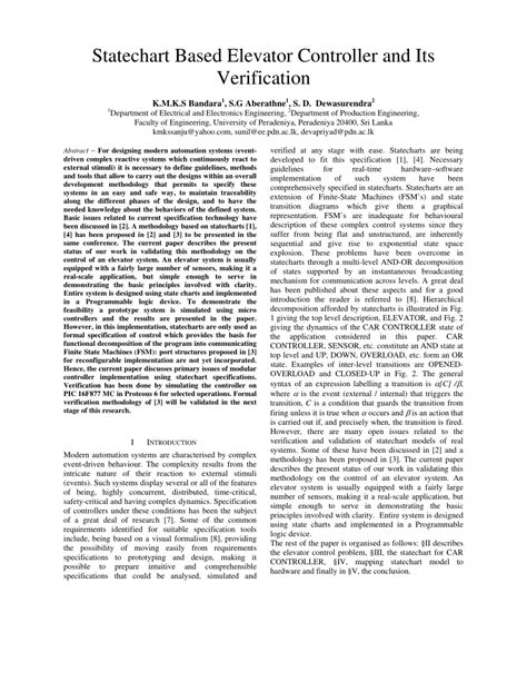 Image result for Elevator Controller Stateflow