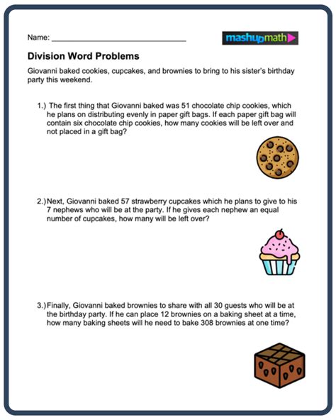 Image result for Division Word Problems Basic Facts