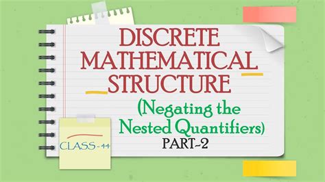 Toradh íomhá ar Nested Quantifiers in Discrete Mathematics