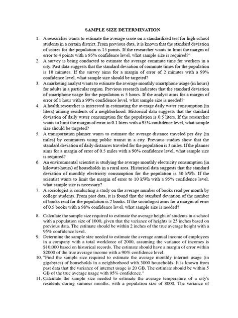 Bildergebnis für Sample Size Determination