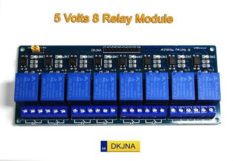 Image result for Relay Module 8 Channel for Arduino Back View