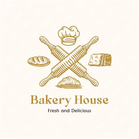 Premium Vector | Bakery logo design template