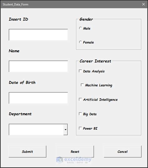 Image result for Input Box Userform