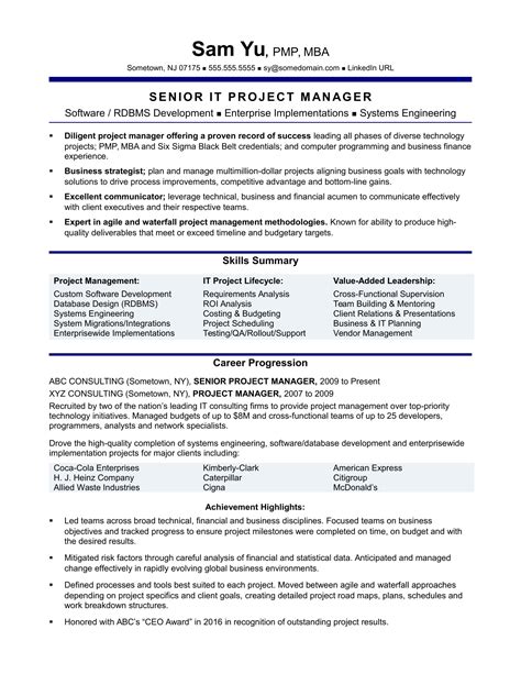 Toradh íomhá ar Program Manager Resume Professional Summary Examples