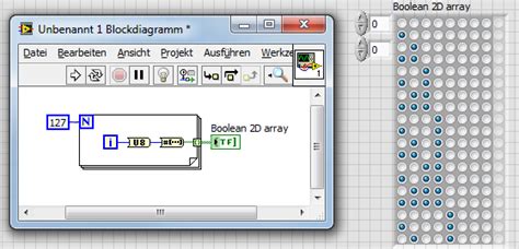 LabVIEW Boolean Array に対する画像結果