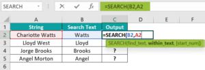 Image result for Search Function in Excel Columns