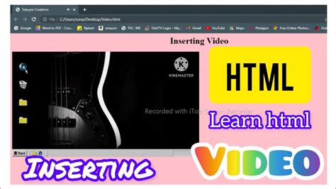 Image result for YouTube Video in HTML Code Notepad