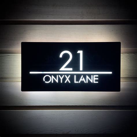 Image result for Lighted Address Sign