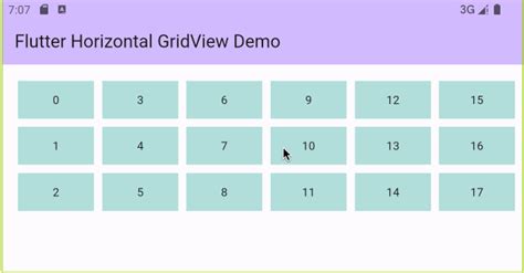 Control Size of GridView Flutter に対する画像結果
