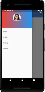 Drawer Menu Flutter Animation に対する画像結果