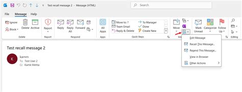 Image result for How to Recall Email in Outlook Windows 1.0