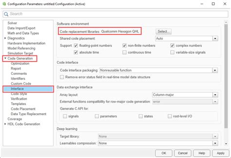 Image result for Code Generation Setting in MATLAB