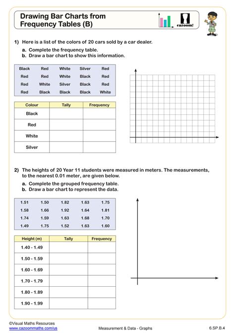 Tables and Graphs Worksheet に対する画像結果