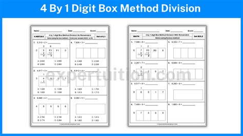 Toradh íomhá ar Box Method Division 4 Digit