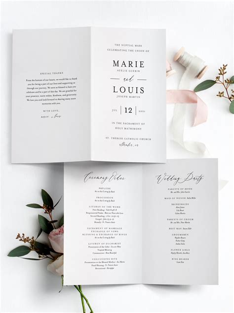 Image result for Church Wedding Program Samples