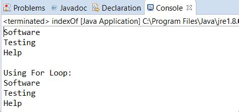 Image result for Java Index of String