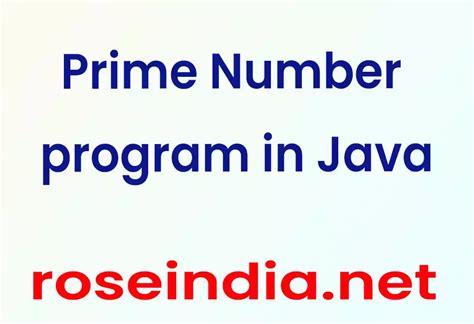 Afbeeldingsresultaten voor Prime Number Java Program Logic