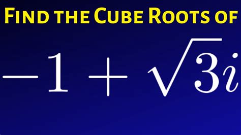 Image result for Cube Roots of Complex Numbers