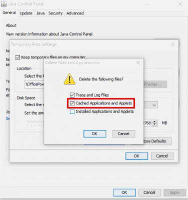 Configure Java Clear All Data に対する画像結果