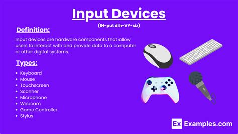 Image result for Examples of Input Devices