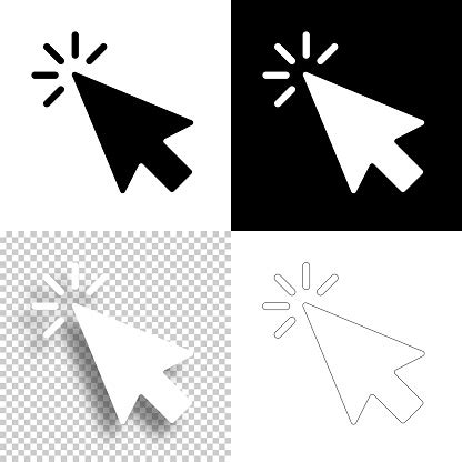 Image result for Click Button Black and White