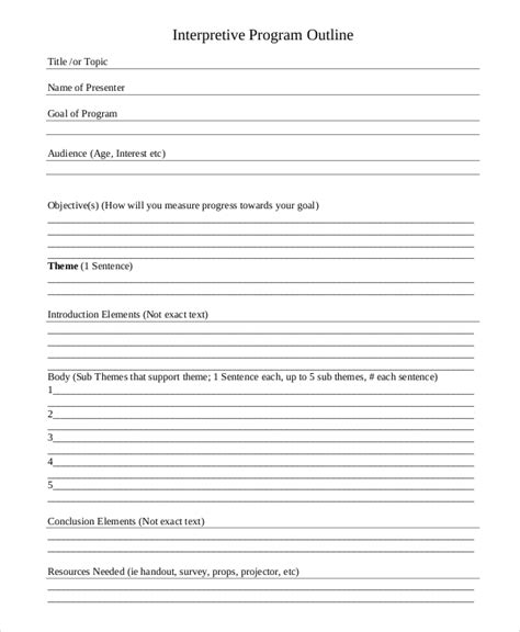 Image result for Theme of Program Outline