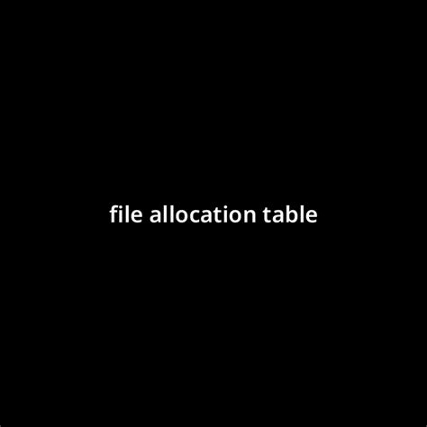 Image result for File Allocation Table