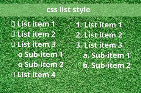 Image result for List CSS Simple