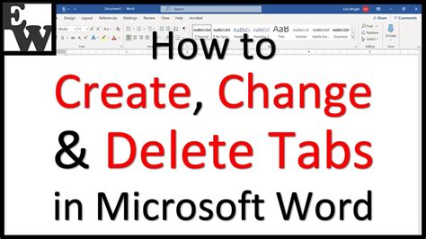 Toradh íomhá ar How to Use Tabs in Word Document